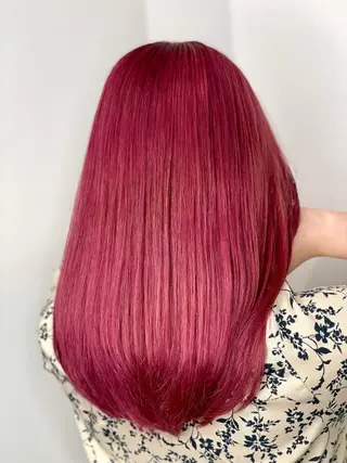 セミロング カラー ヘアアレンジ ⭐️柏木皇気ブリーチ ムラ修正/他店直しのヘアスタイル