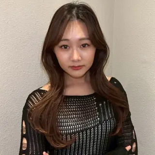 ロング カラー 透明感カラー/ くびれヘア/ユウユのヘアスタイル