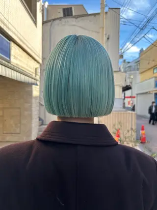 ショート カラー 🦖ミニボブ/ボブ /MOEKA🦕のヘアスタイル