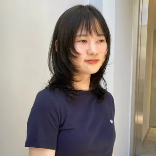 ミディアム カラー マンツーマン/ shihoのヘアスタイル