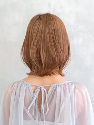 ミディアム カットカラーパーマ 募集／Otohaのヘアスタイル