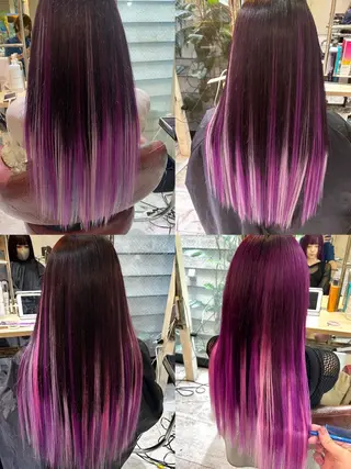 ロング カラー 二 宮のヘアスタイル