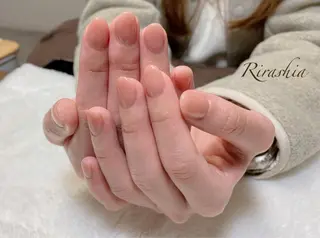 ネイル うる艶♡透明感ネイル Rirashiaのネイルデザイン