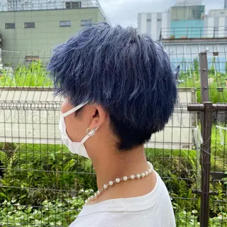 ショート CYAN by acoron .池袋所属・メンズパーマ職人 ユキハシのヘアスタイル
