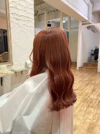 カラー 遠藤 彩美/暖色系カラーのヘアスタイル