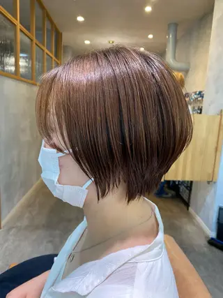 ショート 大久保 優香のヘアスタイル