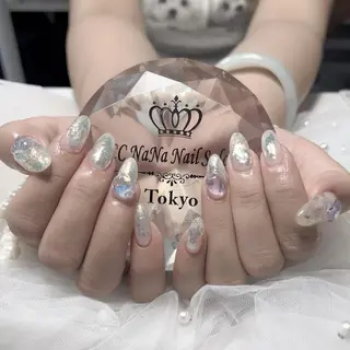 ネイル 韓国風ワンホンネイル パラジェル🩵roのネイルデザイン