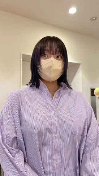 ミディアム ハタケナカ コトネのヘアスタイル