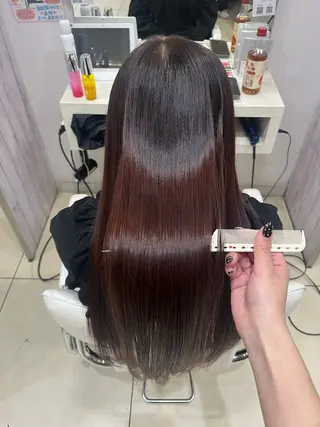 セミロング 【髪質改善カラー】 あむ·. ⟡ 🖤のヘアスタイル