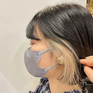 ショート カラー ヘアアレンジ 🎀ダブルカラーレイ ヤーyuuri🎀のヘアスタイル