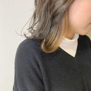 ミディアム カラー ﾖｼﾅｶﾞﾏﾕ🦕 髪質改善艶カラーのヘアスタイル