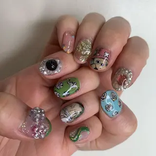 ネイル AOI✩⡱ y2kネイルのネイルデザイン