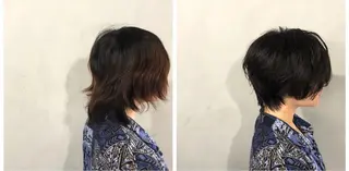 ショート カラー ボブ/ショート/ 白髪染め/メンズ葛西のヘアスタイル