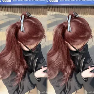 カラー 🍒暖色カラー🍒 YUUNAのヘアスタイル