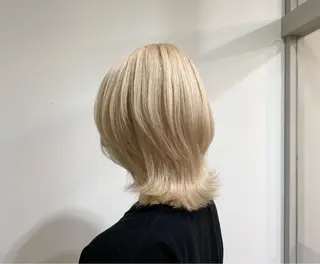 ミディアム カラー たなか もえなのヘアスタイル