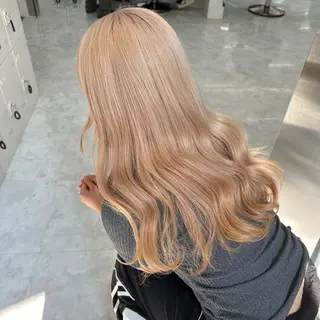 ロング カラー ダブルカラー 韓国ヘアKYONのヘアスタイル