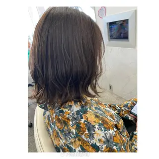 ミディアム 大森 有紗のヘアスタイル