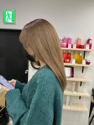 セミロング カラー カットモデル募集🐺 らいと💎のヘアスタイル