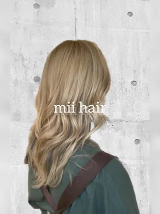 セミロング カラー Miku❇️ フェイスレイヤーのヘアスタイル