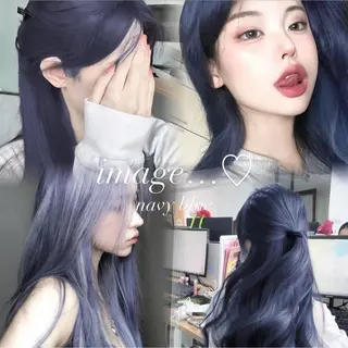 ロング カラー ヘアアレンジ 𝘳𝘺𝘰𝘬𝘢 髪質改善／ブリーチのヘアスタイル