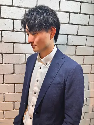 ショート パーマ メンズ men’s salon NOA solte. 【メンズサロン ノアソルテ】所属・メンズパーマ職人 加藤 弘貴のヘアスタイル