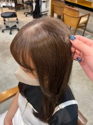 ミディアム カラー yuuka/ボブ/ダ ブルカラー/髪質改善のヘアスタイル