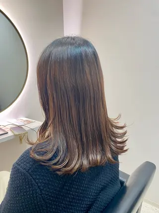 ミディアム 韓国🇰🇷艶髪 ケアカラーSHURIのヘアスタイル