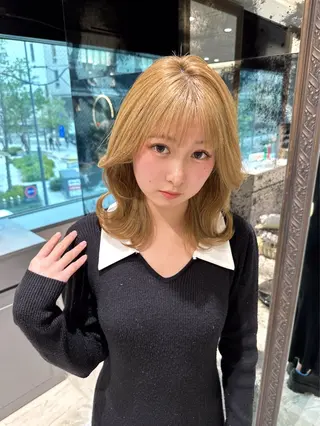 ミディアム カラー もえな 💋👼🏻のヘアスタイル