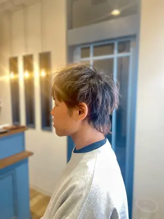 カラー メンズ 尾長谷 拓海のヘアスタイル