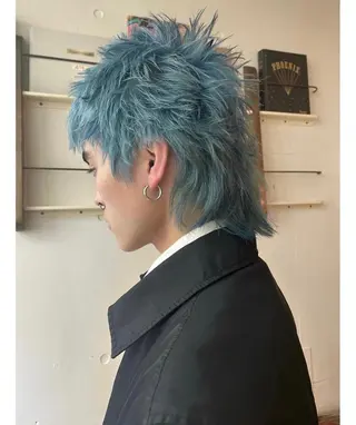 ショート カラー パーマ ヘアアレンジ メンズ 遼太郎 /渋谷アシスタントのヘアスタイル