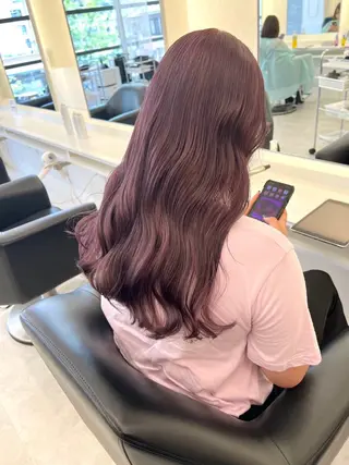 ロング ParveMix 佐々木梨紗🤍のヘアスタイル