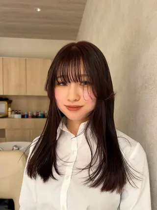 ミディアム hiyoka🐈‍⬛ ◎暖色カラー🥀のヘアスタイル