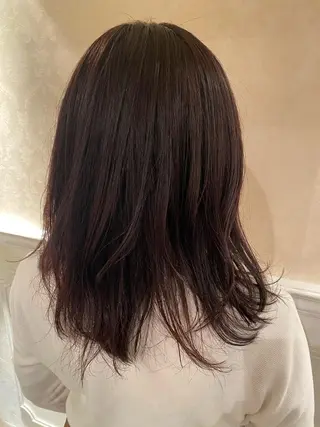 ミディアム カラー 髪質改善／美髪矯正 林田和真のヘアスタイル