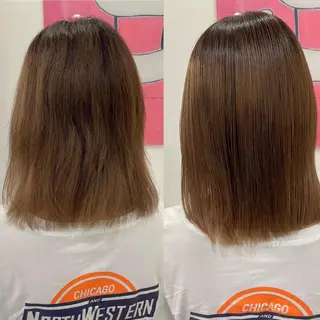 ミディアム 髪質改善/縮毛矯正 /ブリーチ矯正/岡部のヘアスタイル