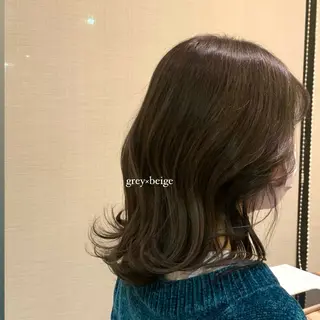 ミディアム カラー an.nico所属・レイヤー/透明感艶 カラー丸山ななほのヘアスタイル