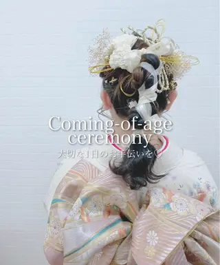 セミロング ヘアアレンジ GRANLUSSO 〜グランルッソ駅前店所属・木口 嘉美のヘアスタイル