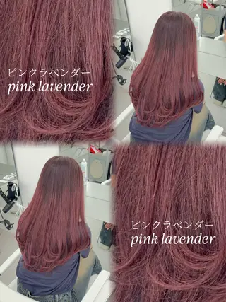 ロング カラー 足立 遥奈のヘアスタイル