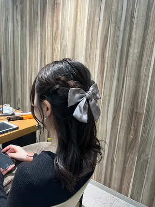 ミディアム ヘアアレンジ ０円メンズカット✂️ ／浅野未来🌼.*のヘアスタイル