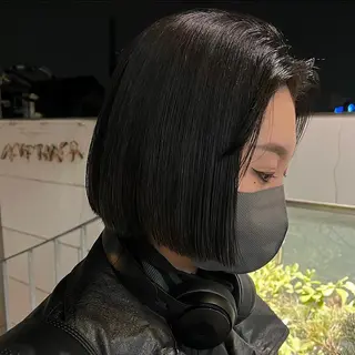 ショート カラー ボブハイトーン🦖 デザインMAMIのヘアスタイル