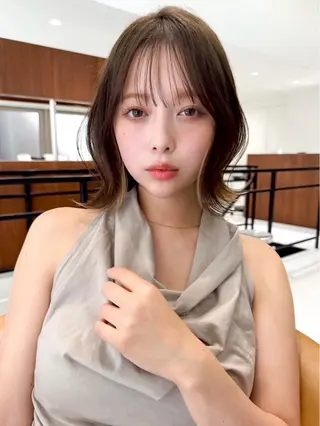 ショート 小顔ボブ jilblanカホのヘアスタイル