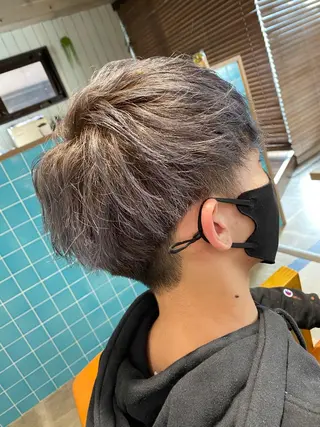 ショート カラー ヘアアレンジ 🟣メンズパーマ 川端 永遠🟣のヘアスタイル