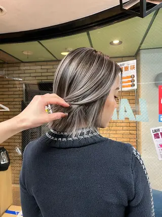 ミディアム カラー LAFF きよののヘアスタイル