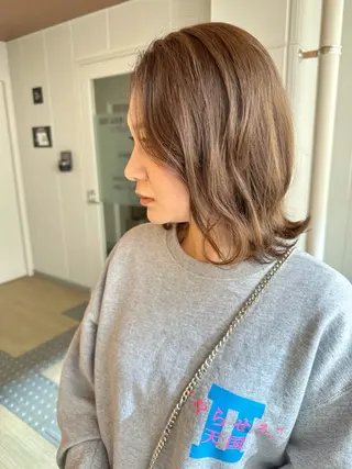 ミディアム カラー 八谷 将平のヘアスタイル