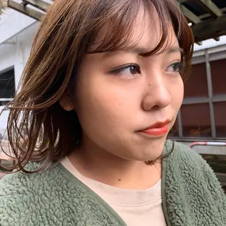 ミディアム カラー パーマ ヘアアレンジ メンズ キッズ ネイル マツエク・マツパ 架空〜KAQU〜所属・【clan】 NOGAMIのヘアスタイル