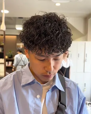 パーマ メンズ 年間2000名担当◎ パーマ職人/仲原佑樹のヘアスタイル