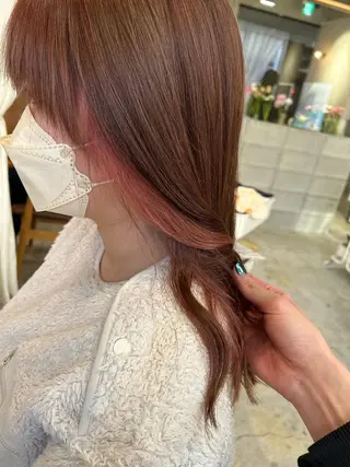 ロング カラー 名古屋/伏見/花屋 併設/不破新のヘアスタイル