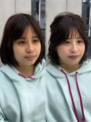 ミディアム i.blue所属・似合わせカット/ ヘアメイク/naruのヘアスタイル