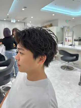パーマ メンズ 🐺メンズパーマ マッシュ　あさひ🐺のヘアスタイル