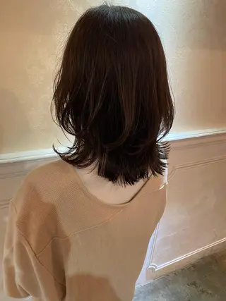 ミディアム カラー 髪質改善/美髪矯正 林田和真のヘアスタイル