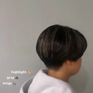 カラー いまかわ ゆなのヘアスタイル